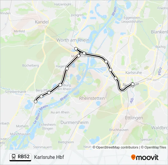 RB52 Train Line Map
