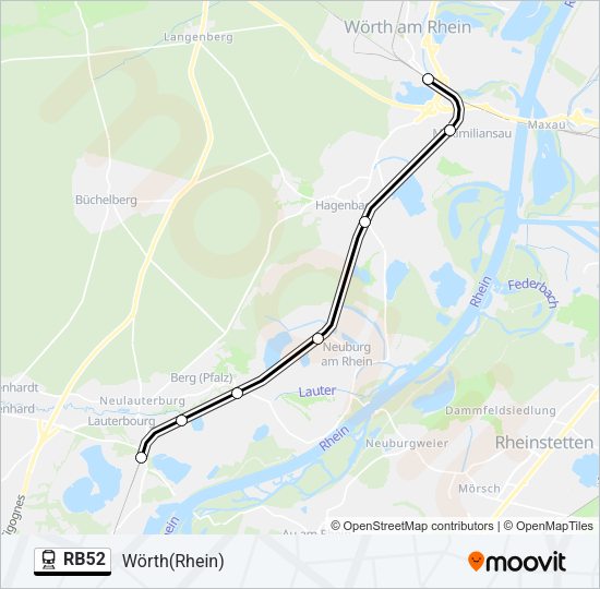 RB52 Train Line Map