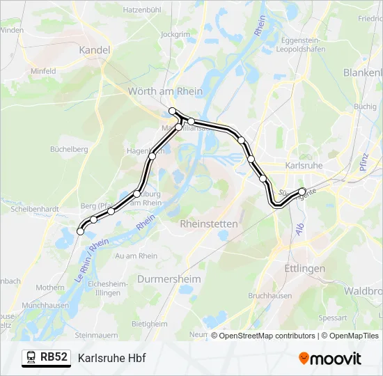 RB52 Train Line Map