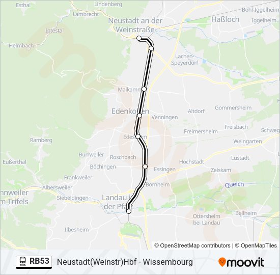RB53 Train Line Map
