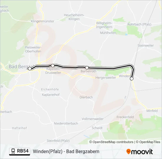 RB54 Train Line Map