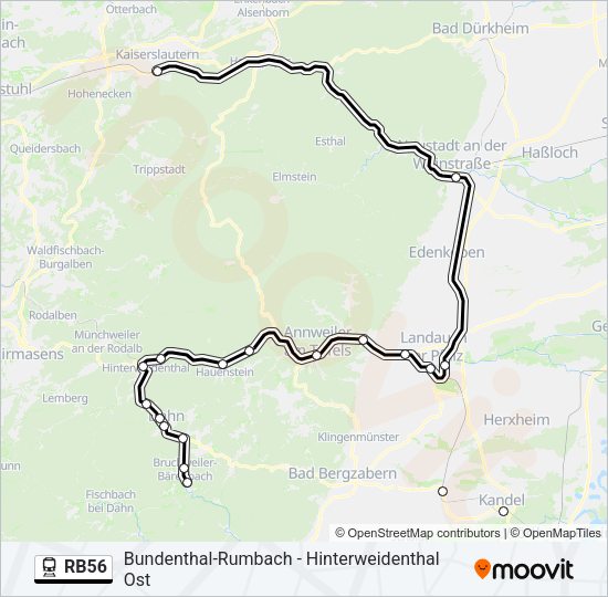 RB56 Train Line Map