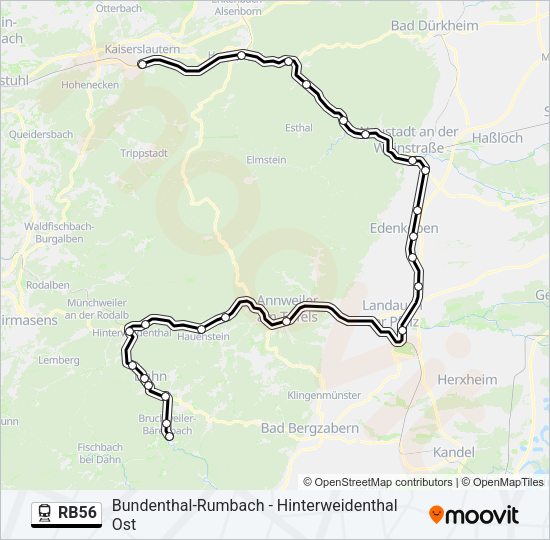 RB56 Train Line Map