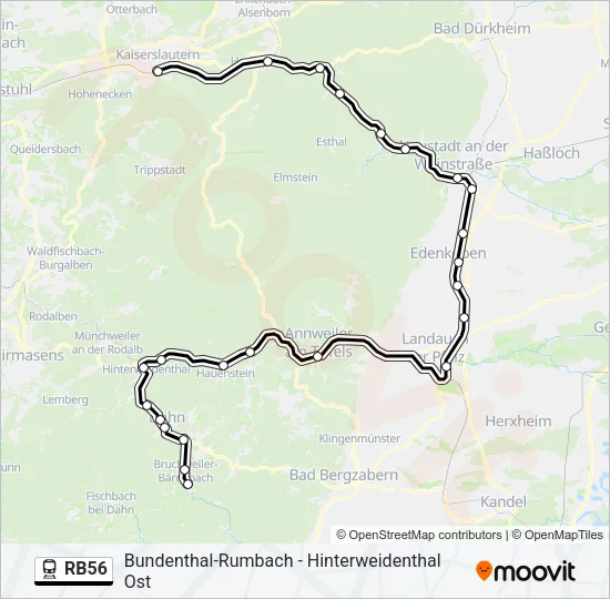 RB56 Train Line Map