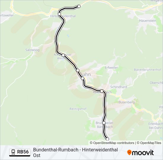 RB56 Train Line Map