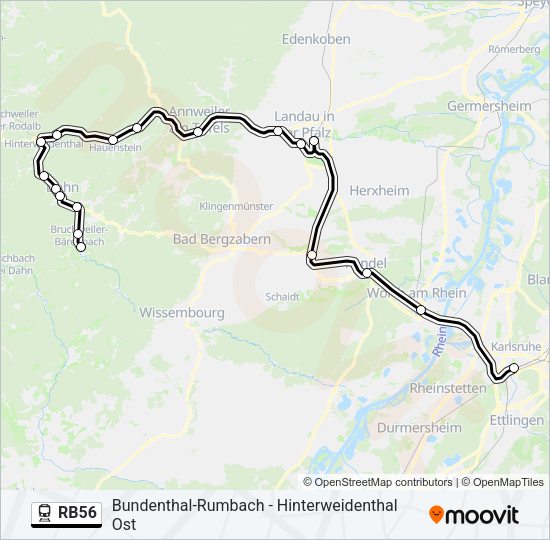 RB56 Train Line Map