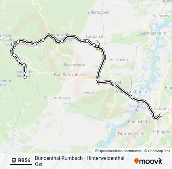 RB56 Train Line Map