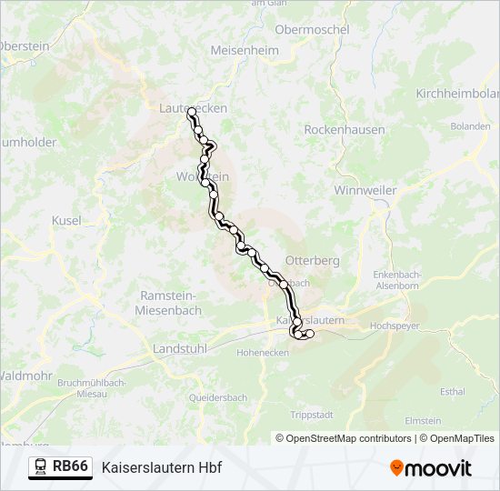 RB66 Train Line Map