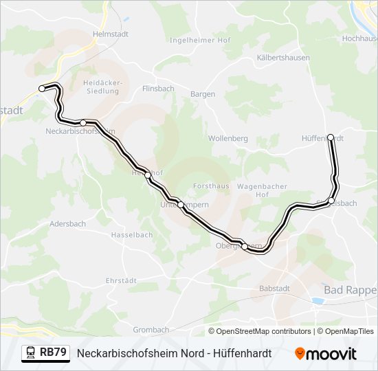 RB79 Train Line Map