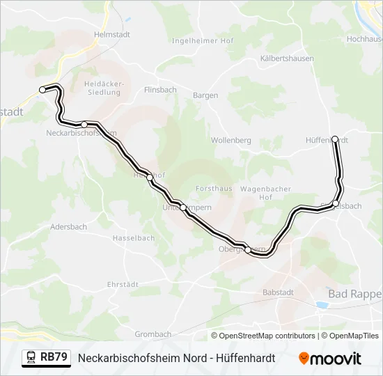 RB79 Train Line Map
