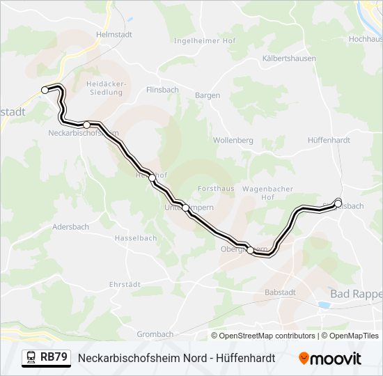 RB79 Train Line Map