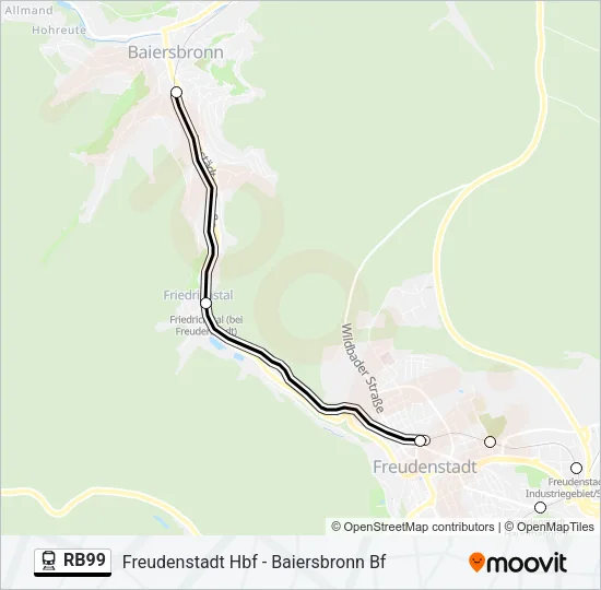 RB99 Train Line Map