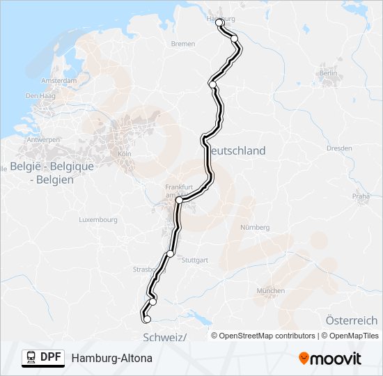 DPF Train Line Map