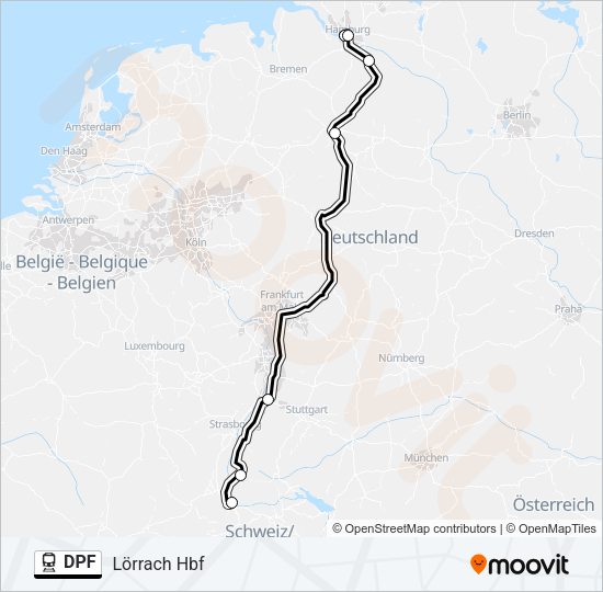 DPF Train Line Map