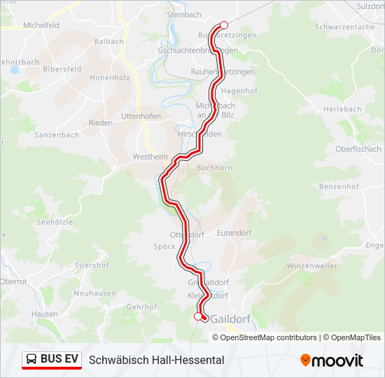 BUS EV Bus Line Map