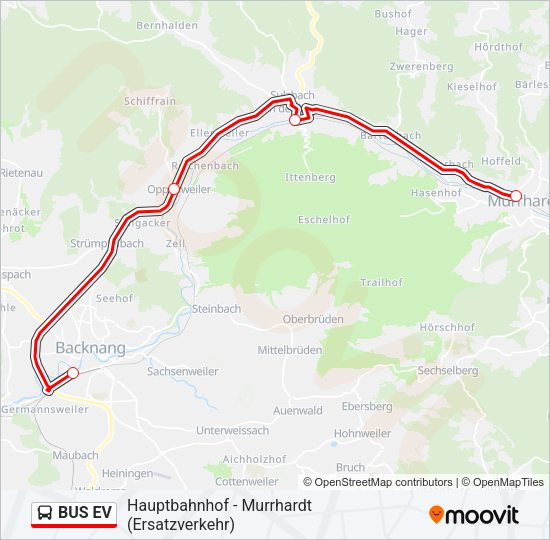 BUS EV Bus Line Map