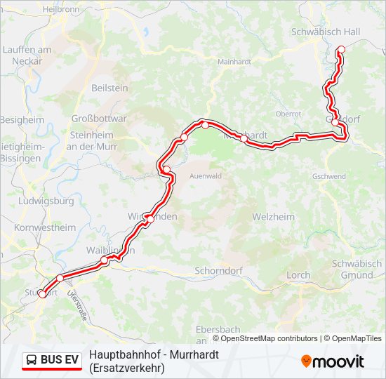 BUS EV Bus Line Map