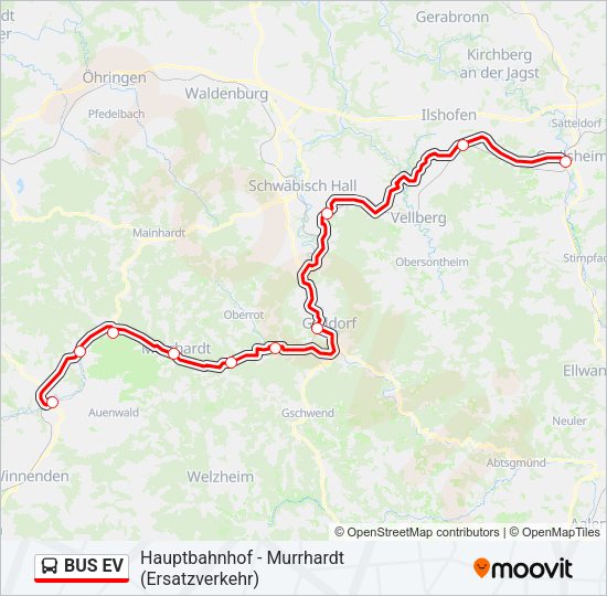 BUS EV Bus Line Map