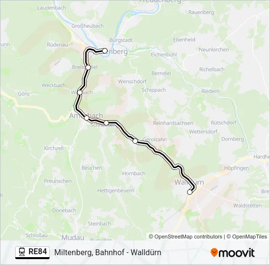 RE84  Line Map