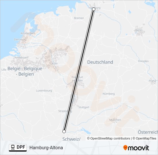 DPF Train Line Map