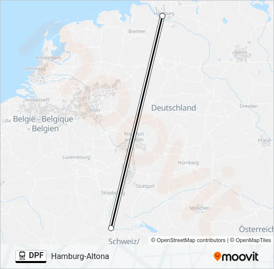 DPF Train Line Map