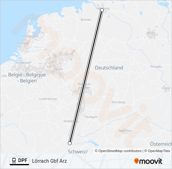 DPF Train Line Map