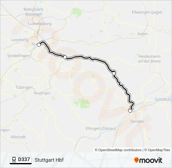 D337 Train Line Map