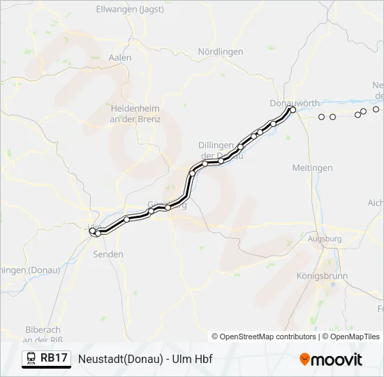 RB17 Train Line Map