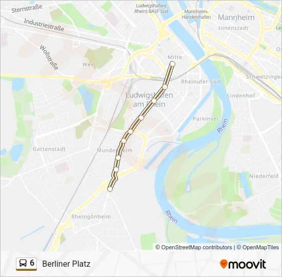 6 Bus Line Map