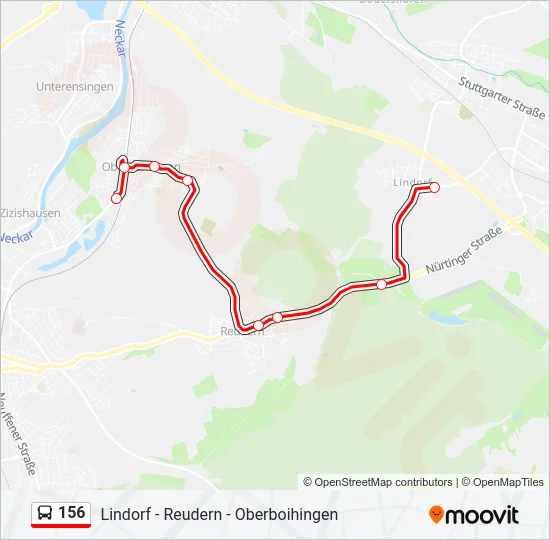 156 Bus Line Map