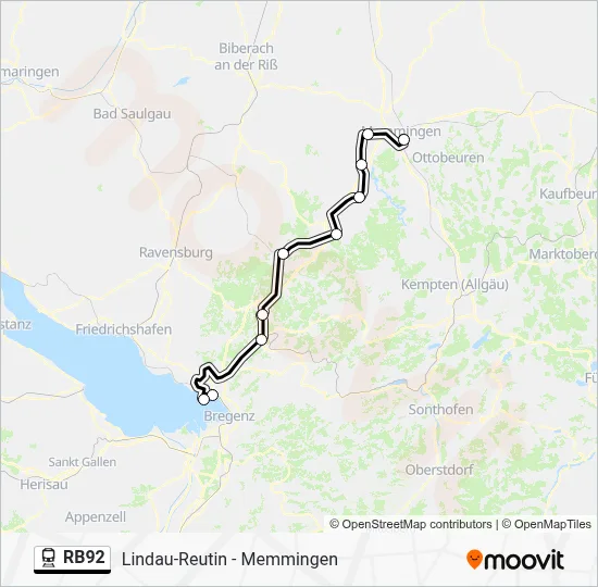 RB92 Train Line Map