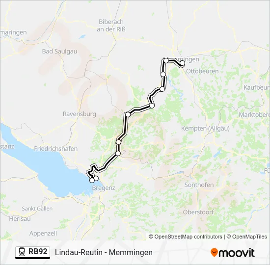 RB92 Train Line Map