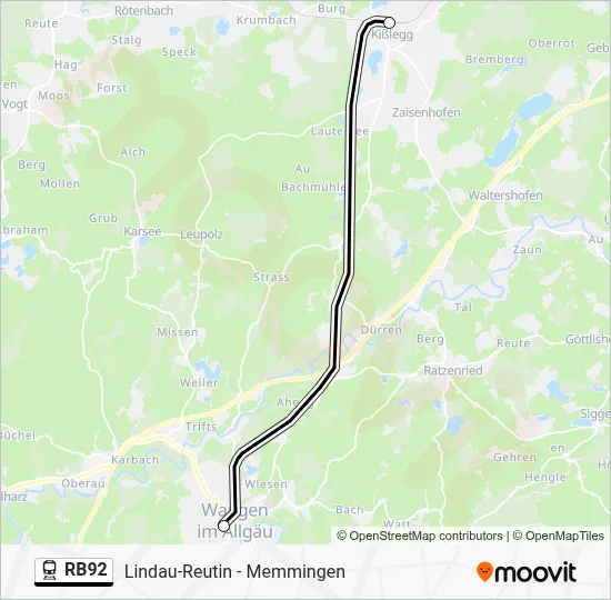 RB92 Train Line Map