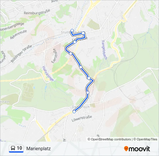 10 Bus Line Map