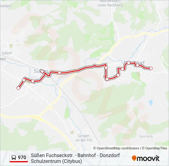 970 Bus Line Map