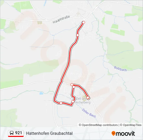 921 Bus Line Map