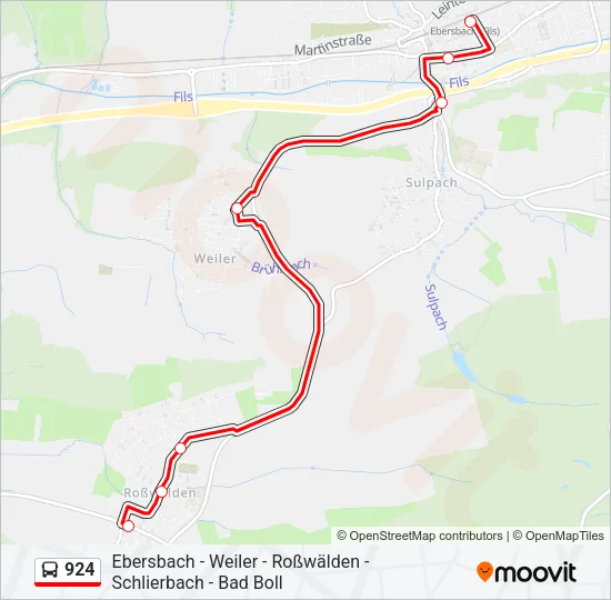 924 Bus Line Map