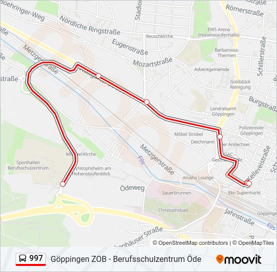 997 bus Line Map