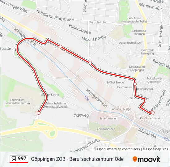 997 Bus Line Map