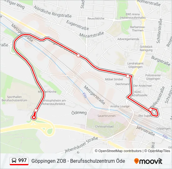 997 Bus Line Map