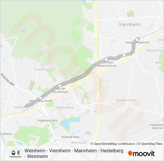 E Light Rail Line Map