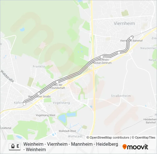 E Light Rail Line Map