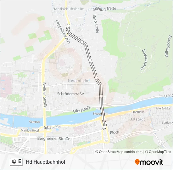 E Light Rail Line Map