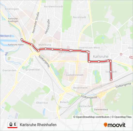 E Light Rail Line Map