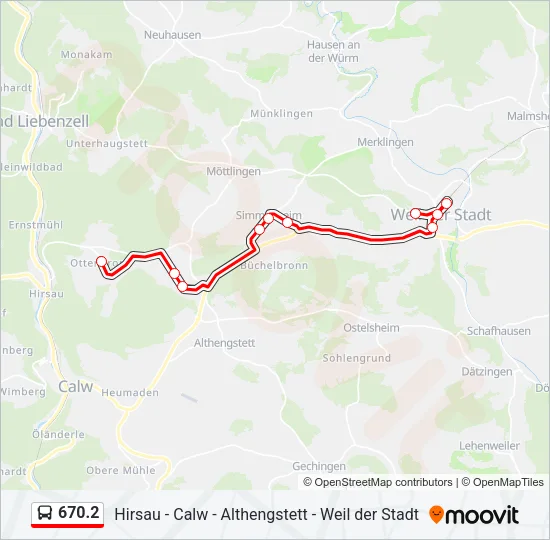 670.2 Bus Line Map