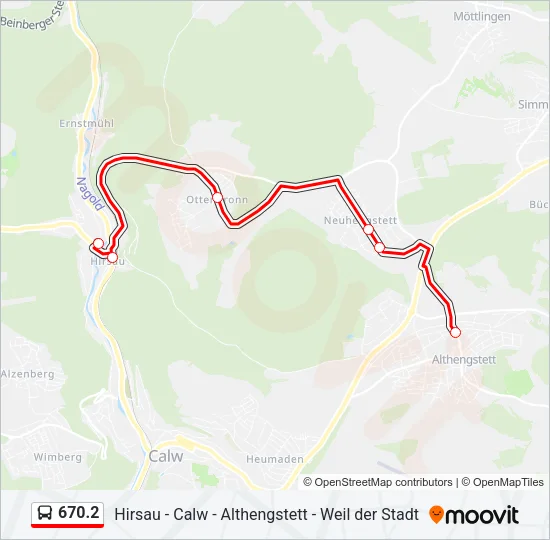 670.2 Bus Line Map