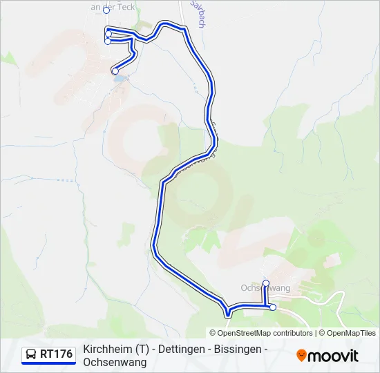 RT176 Bus Line Map