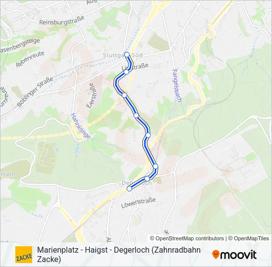 10 Funicular Line Map