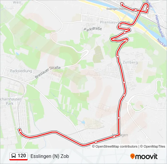 120 Bus Line Map