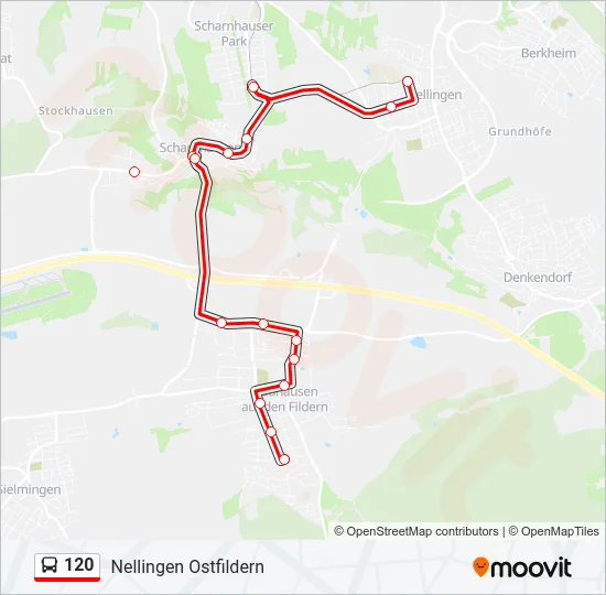 120 Bus Line Map